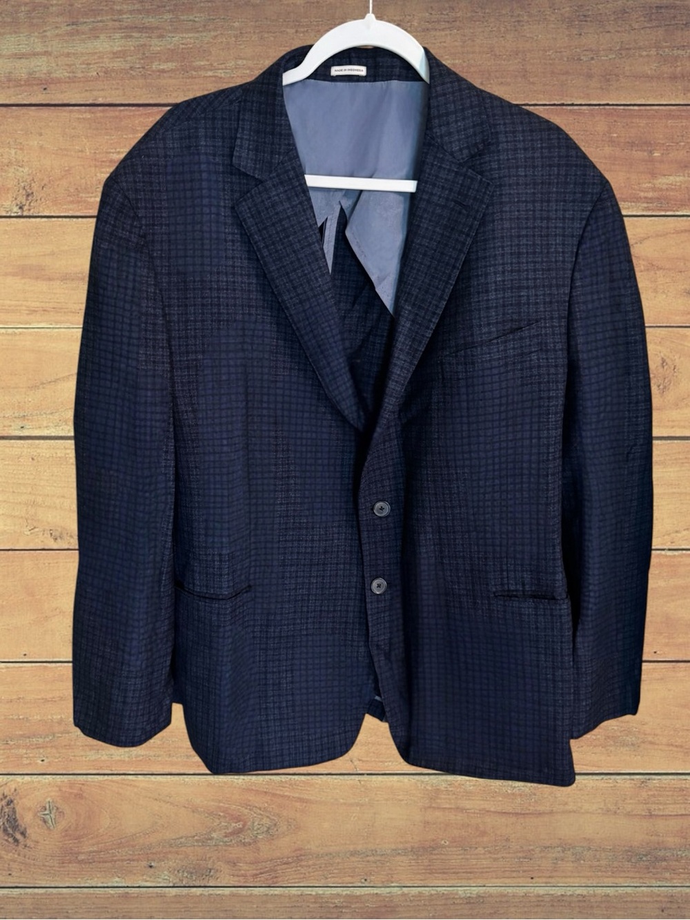 Joseph Abboud Men's Blue Plaid Sport Coat Blazer Jacket 2-Button Notch Lapel 50R - Picture 5 of 16